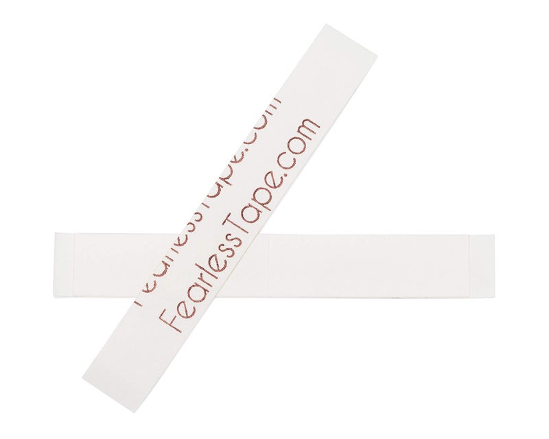 Fearless Tape Clear - Double Sided Fashion Tape Delicate Fabrics (50 Strips) | Transparent Body Tape Clothing | Invisible Dress Tape Silk Satin Lace Safe - Image 2